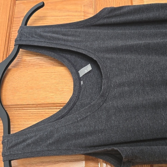Zella charcoal gray Lightweight Summer tank top romper  Women’s MEDIUM - Picture 2 of 8